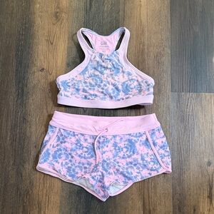 Girls Athleta swim set size xl